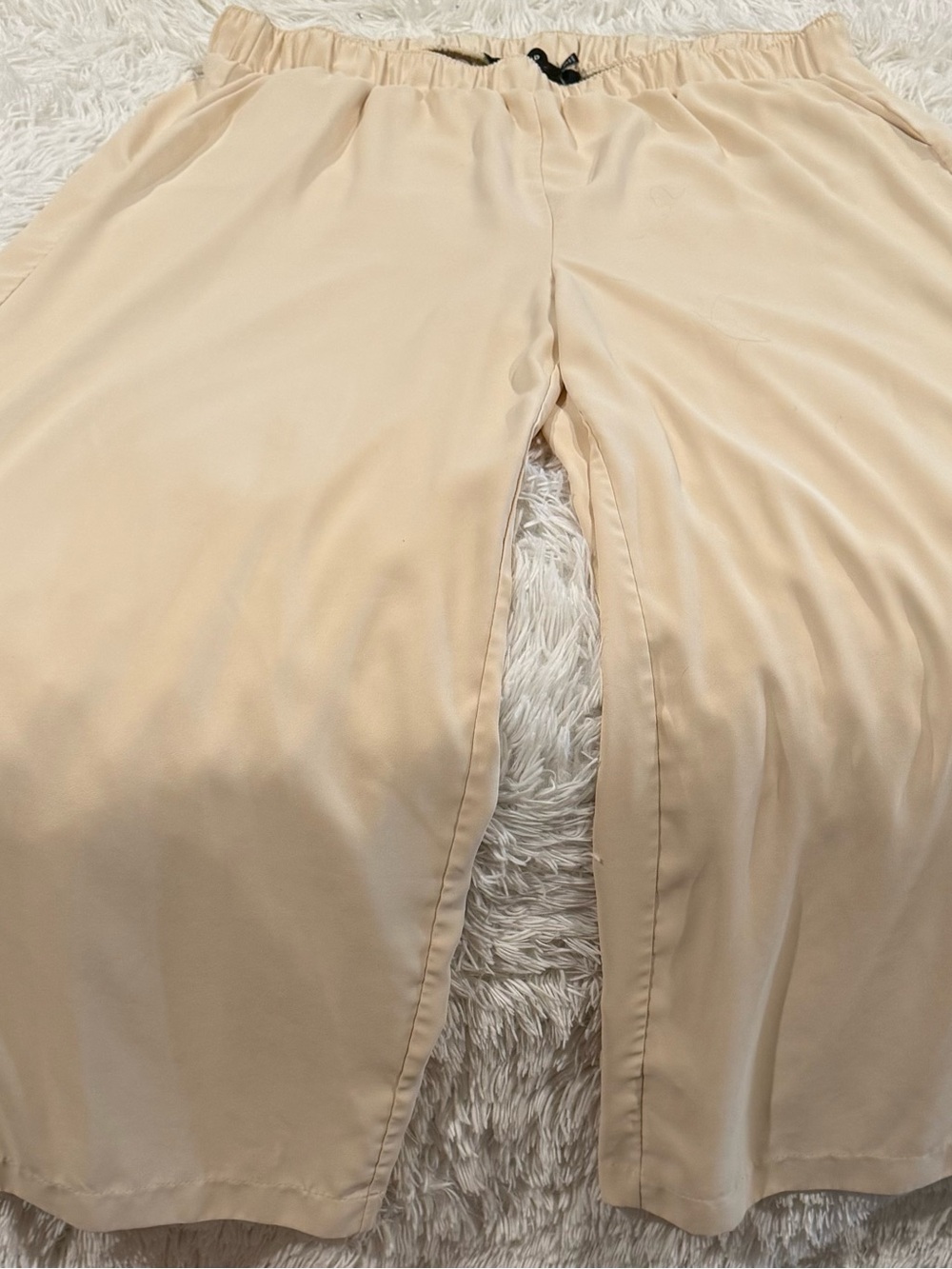 Torrid Cream High Rise Palazzo Pants Size 2T Tall